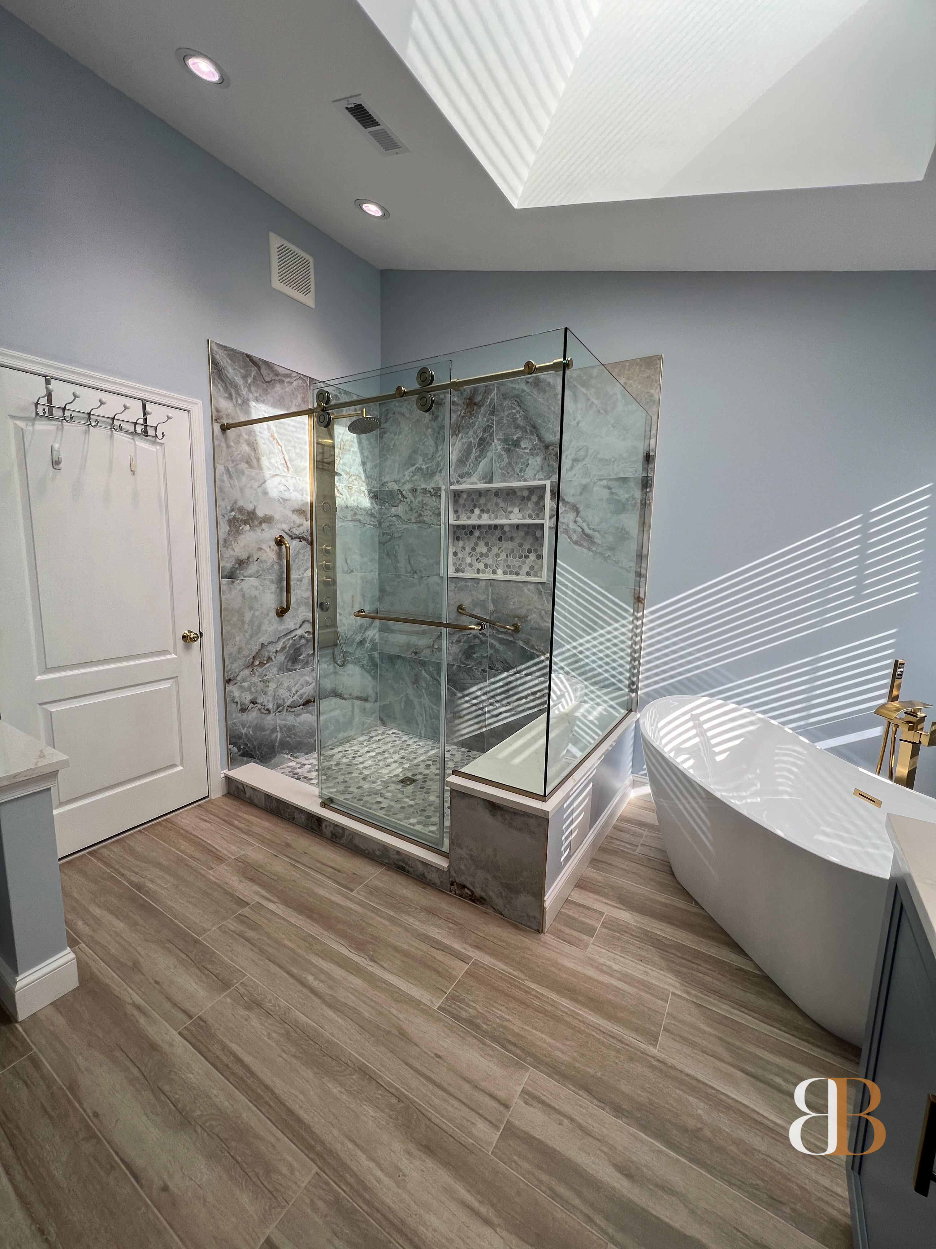 Contemporary bathroom remodel in Langhorne by B&B Associates Creations — photo 6